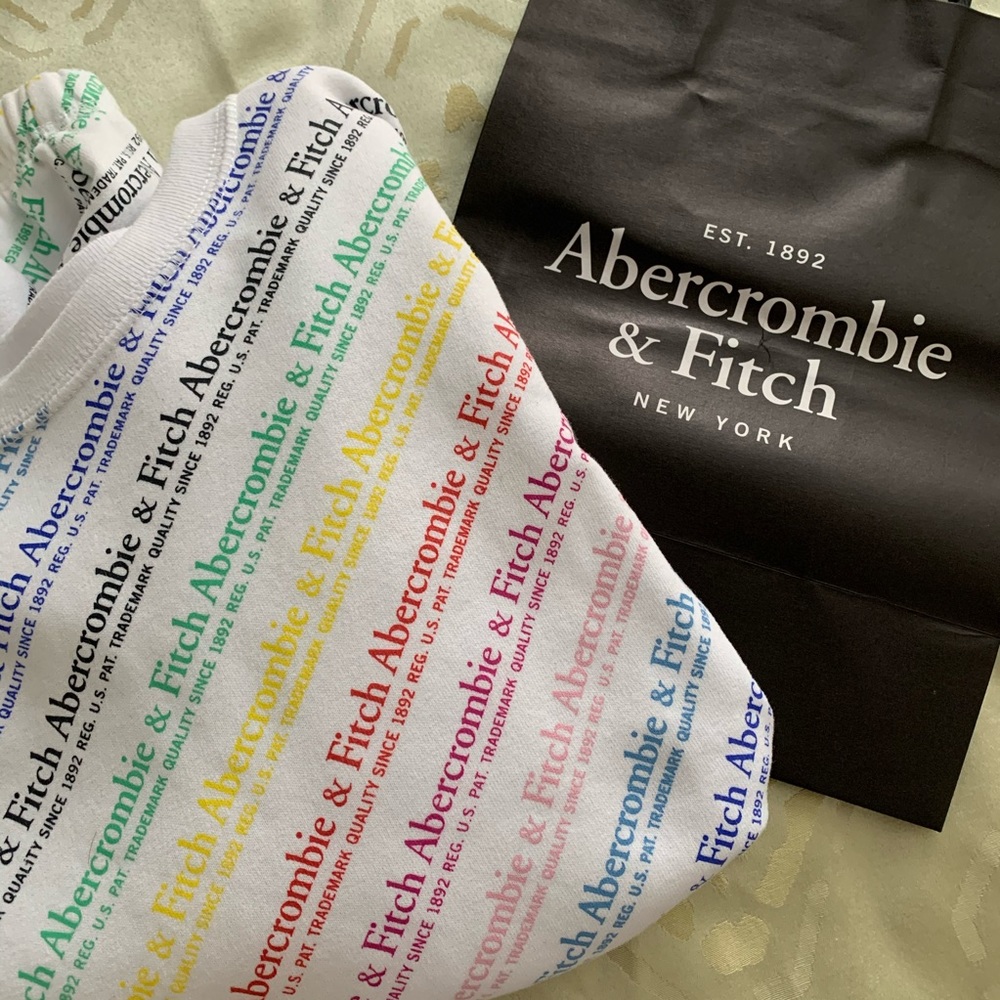 Abercrombie & Fitch Rainbow Logo Sweatshirt